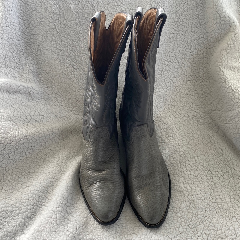 Palomino gray cowboy boots